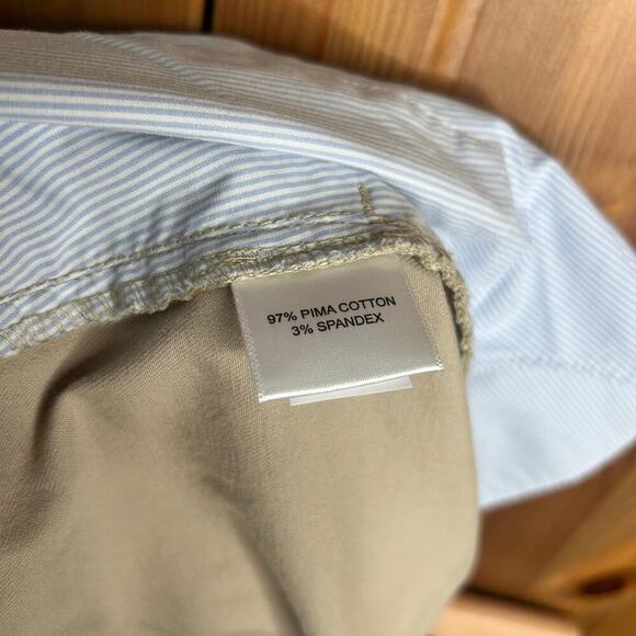 Peter Millar Twill Shorts Men’s 38 Khaki Coastal Preppy Summer Vacation Neutral - Picture 5 of 7